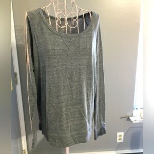 Mossimo Supply Co Women Gray Long sleeve top Shirt